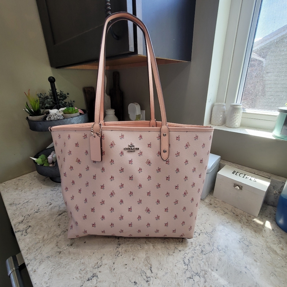 Coach reversible tote